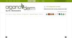 Desktop Screenshot of organoderm.com
